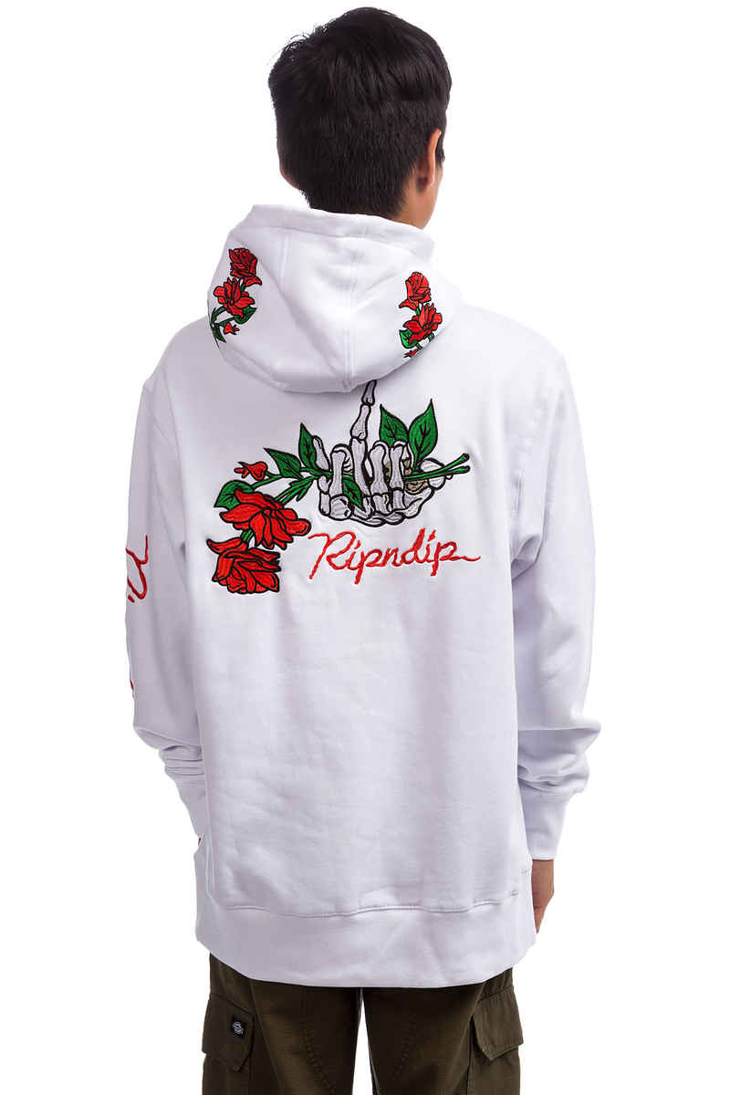 RIPNDIP Dead Rose Hoodie (white)