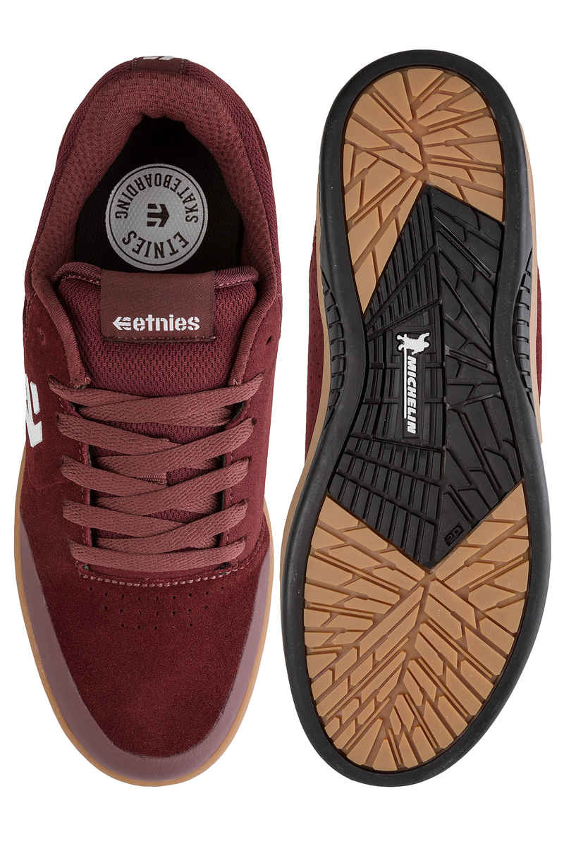 Etnies Marana Zapatilla (burgundy tan white)