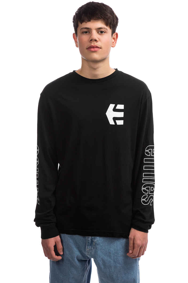 Etnies Stencil Longsleeve (black white)