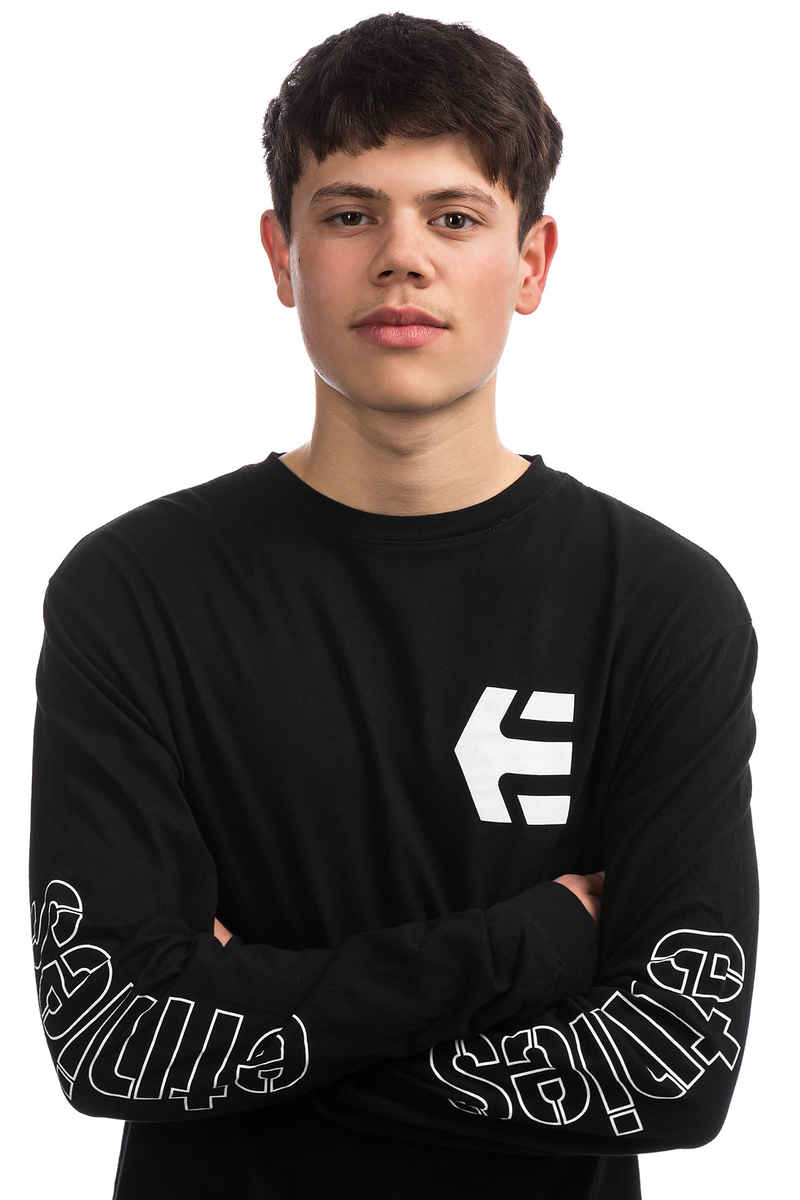 Etnies Stencil Longsleeve (black white)