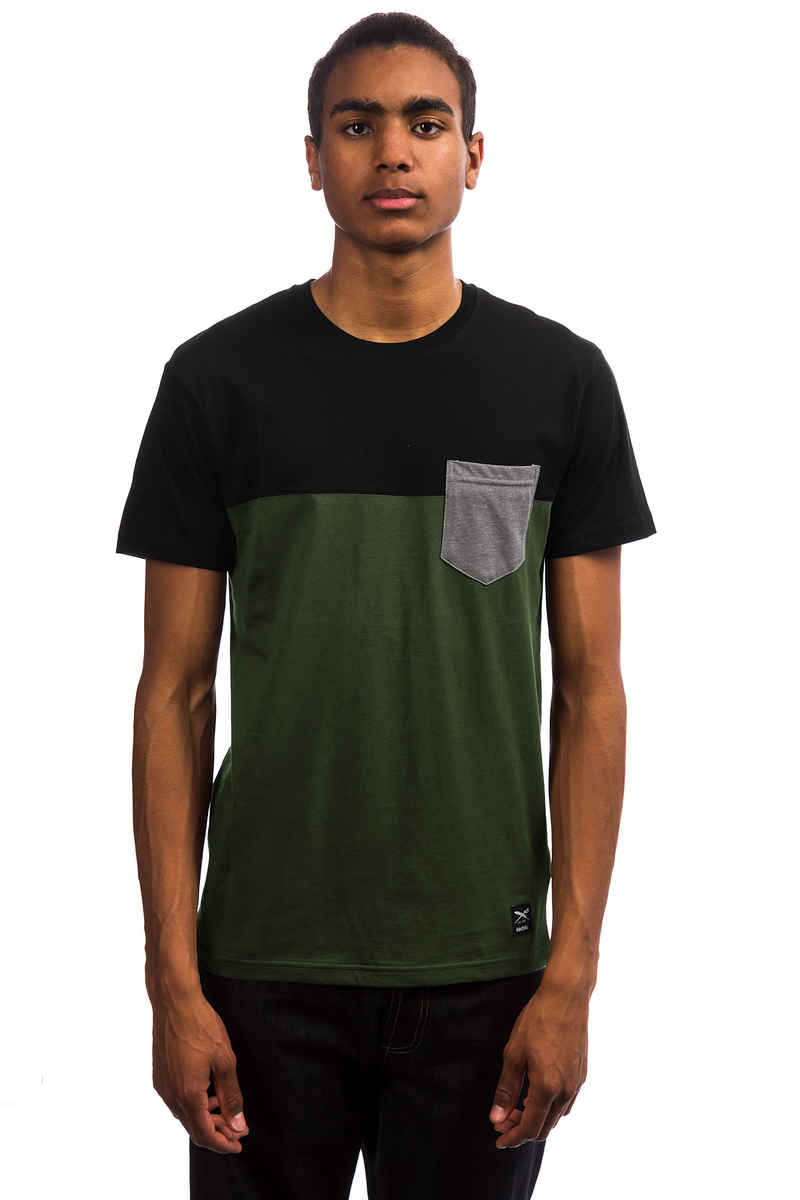 Iriedaily Block Pocket 2 T-Shirt (black olive)