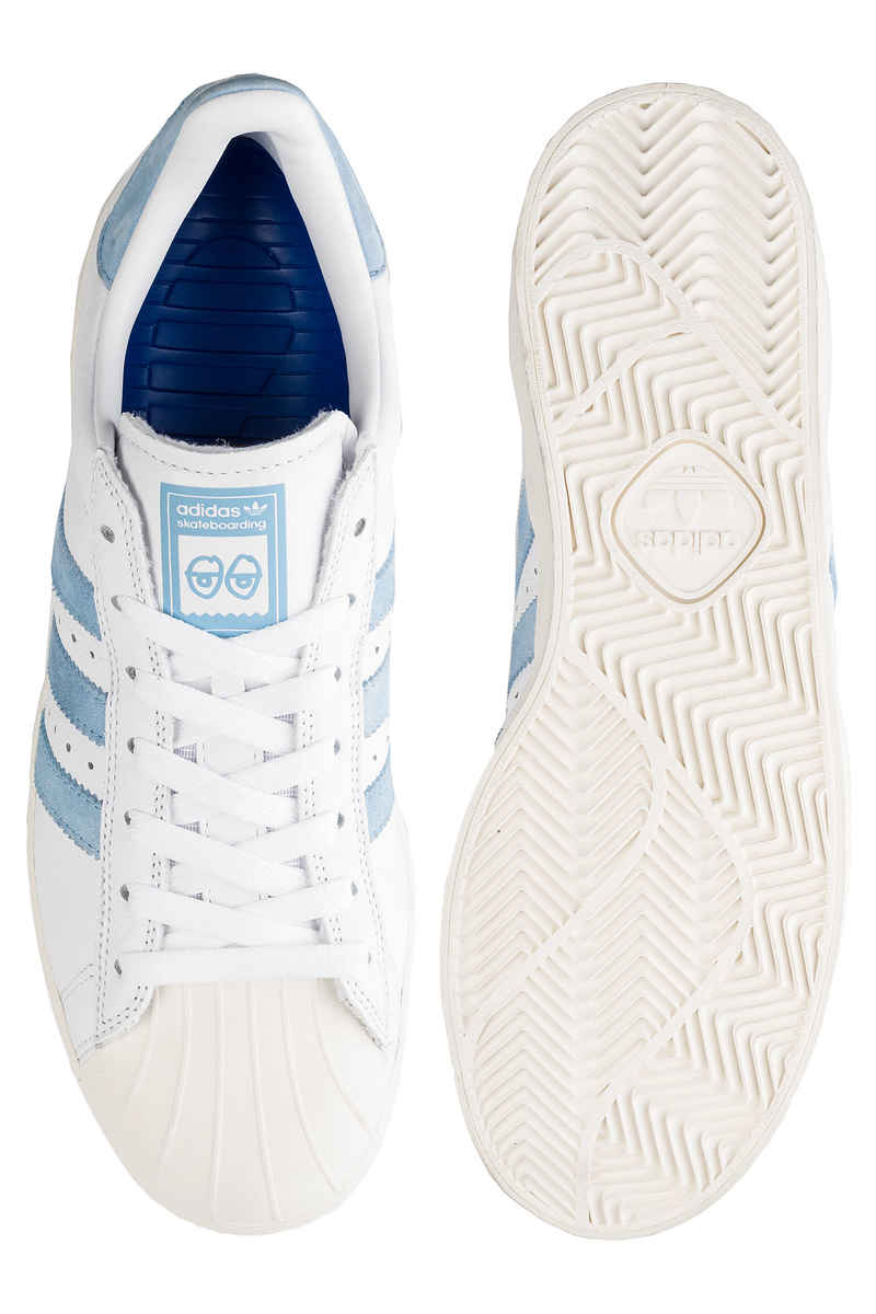 adidas x Krooked Skateboarding Superstar Schoen (white custom white)