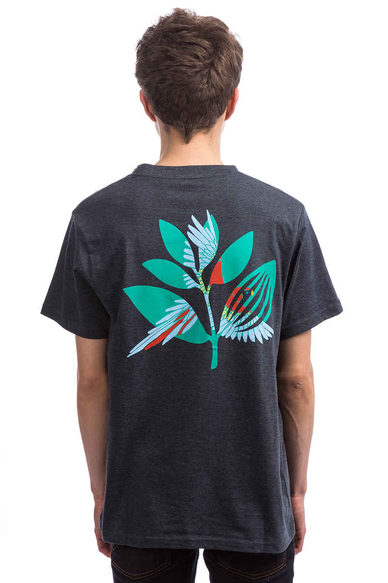 Magenta Parrot Camiseta (heather navy)