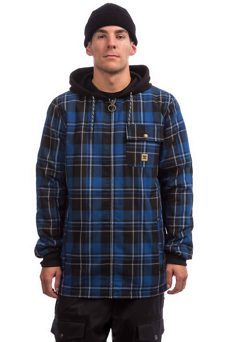 DC Backwoods Flannel Neige Chandails-zip (surf the web plaid)