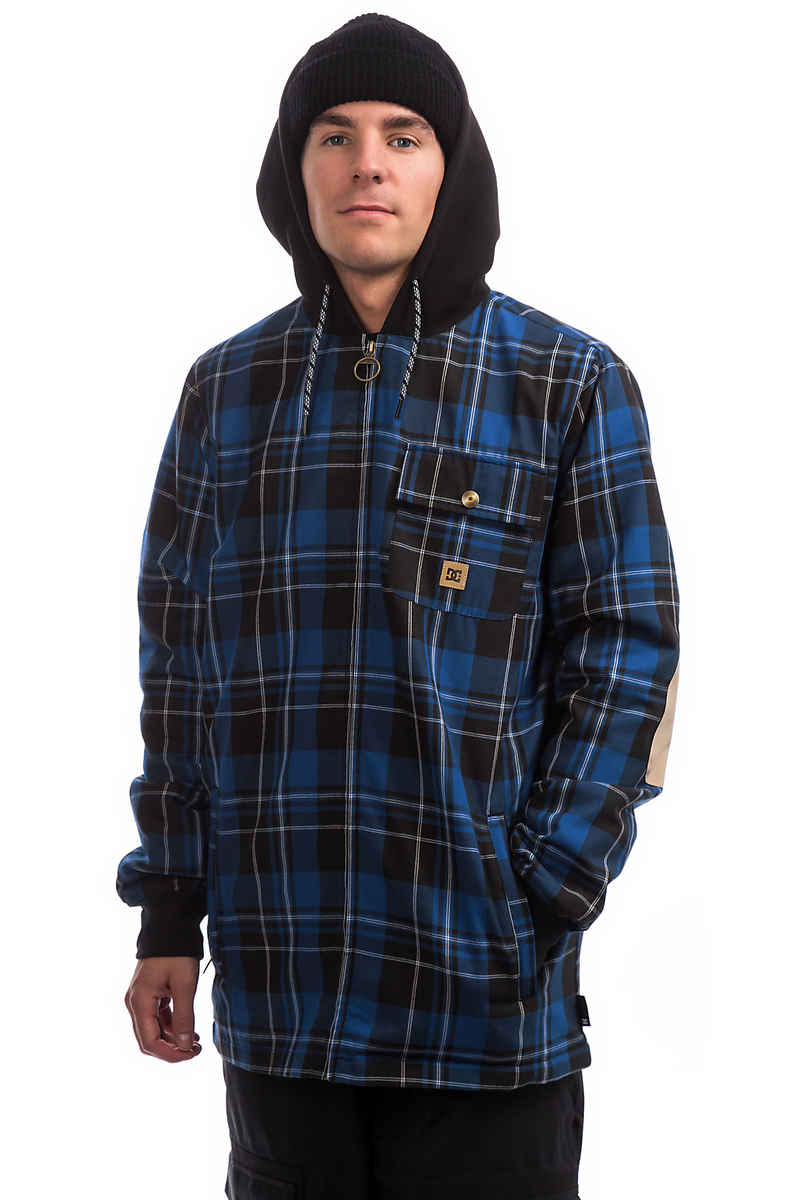 DC Backwoods Flannel Neige Chandails-zip (surf the web plaid)