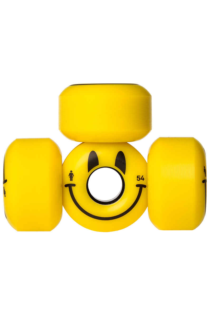 Girl Happy Rollen (yellow) 54mm 4er Pack 85A