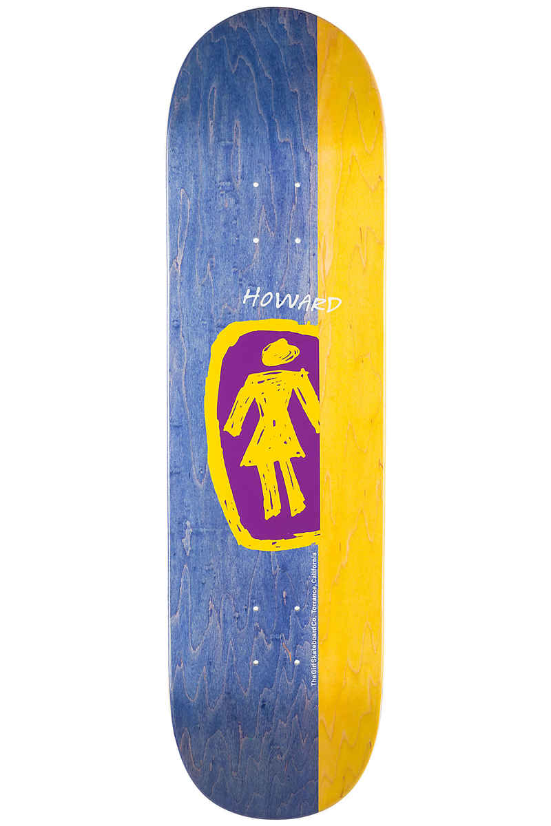 Girl Howard Sketchy OG 8.5" Deck (purple yellow)