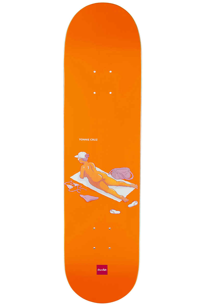 Chocolate Cruz Sunbathers 8" Deck (orange)