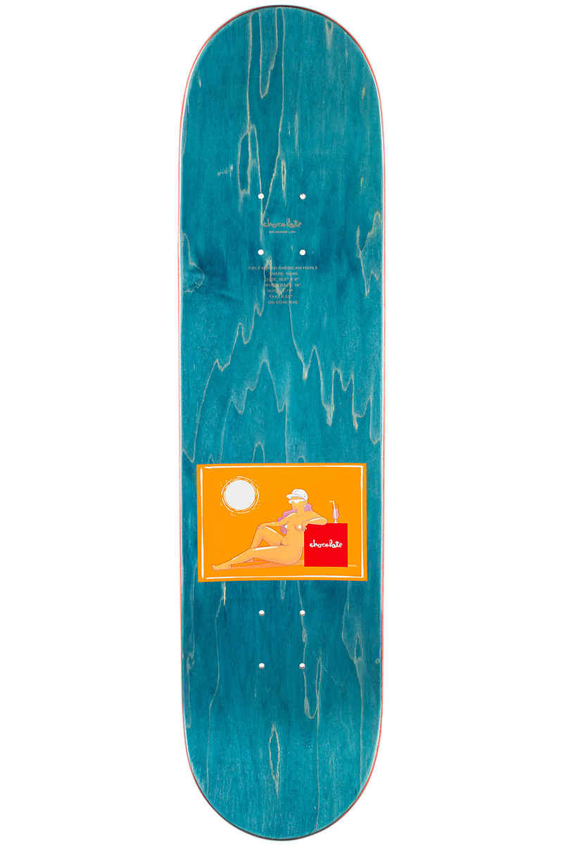 Chocolate Cruz Sunbathers 8" Deck (orange)