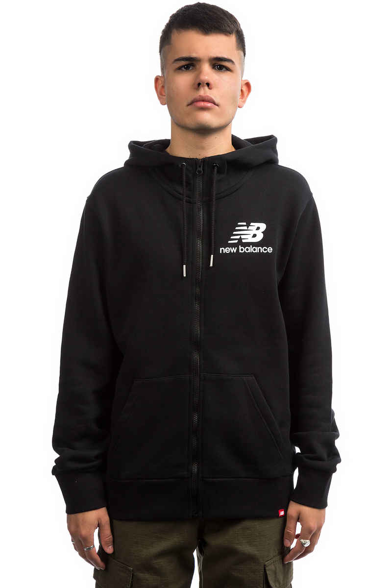 New Balance Numeric Brushed Scuba Zip-Sweatshirt avec capuchon (black)