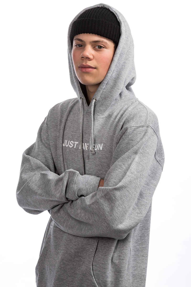 JHF All Caps Hoodie (heather grey)