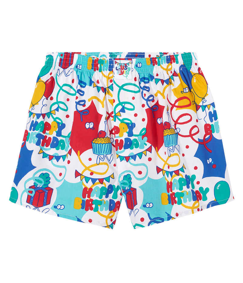Lousy Livin Underwear Happy Birthday Boxershorts (white)