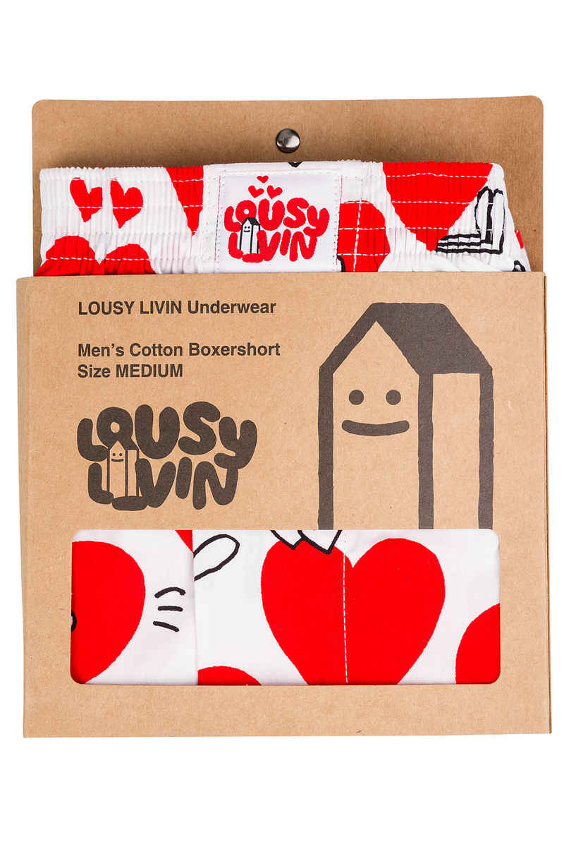 Lousy Livin Underwear Valentines Boxershorts (white)