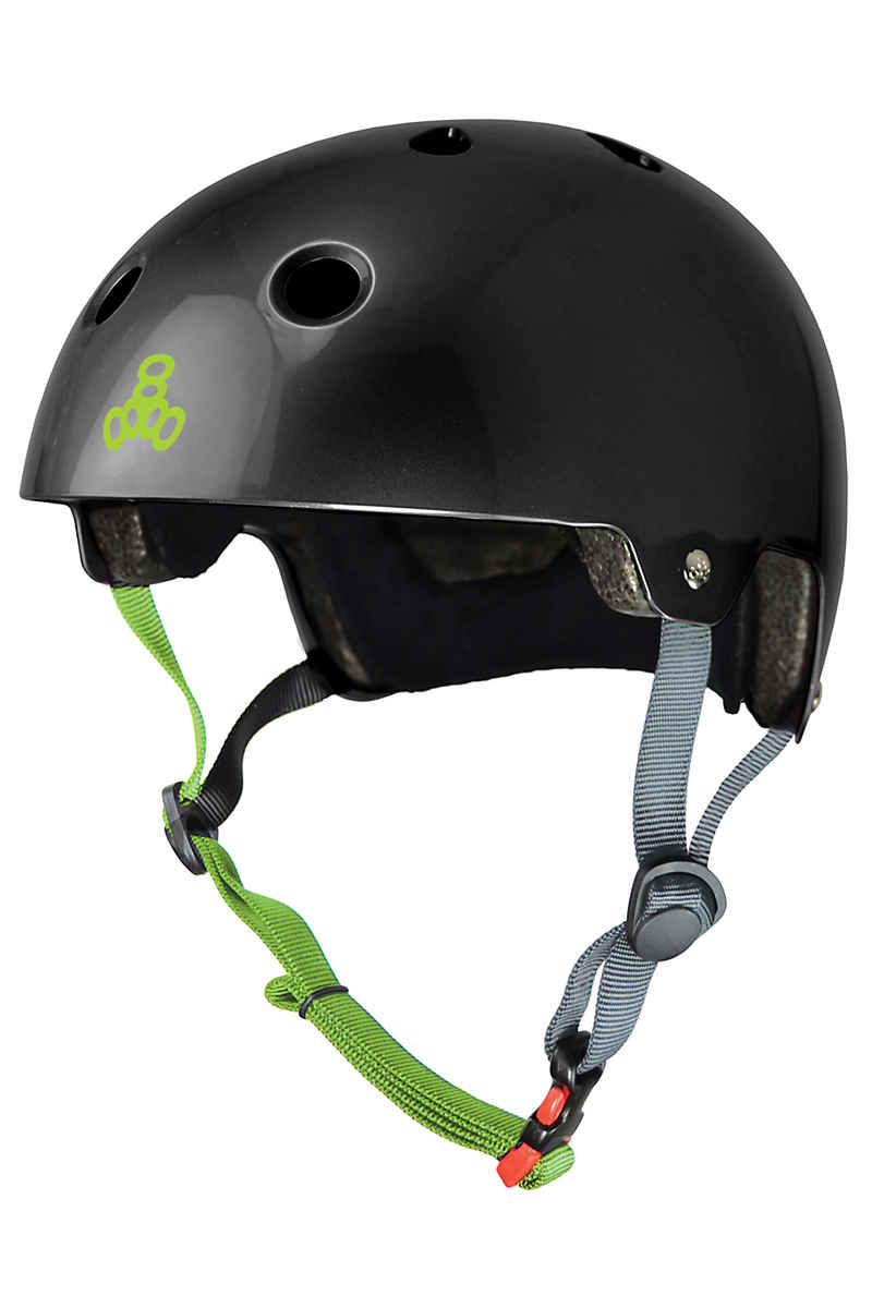 Triple Eight Dual Certified Brainsaver Helmet (black glossy)