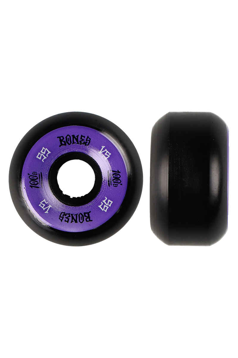 Bones 100's-OG #1 V5 55mm Rollen (black purple) 55mm 100A 4er Pack