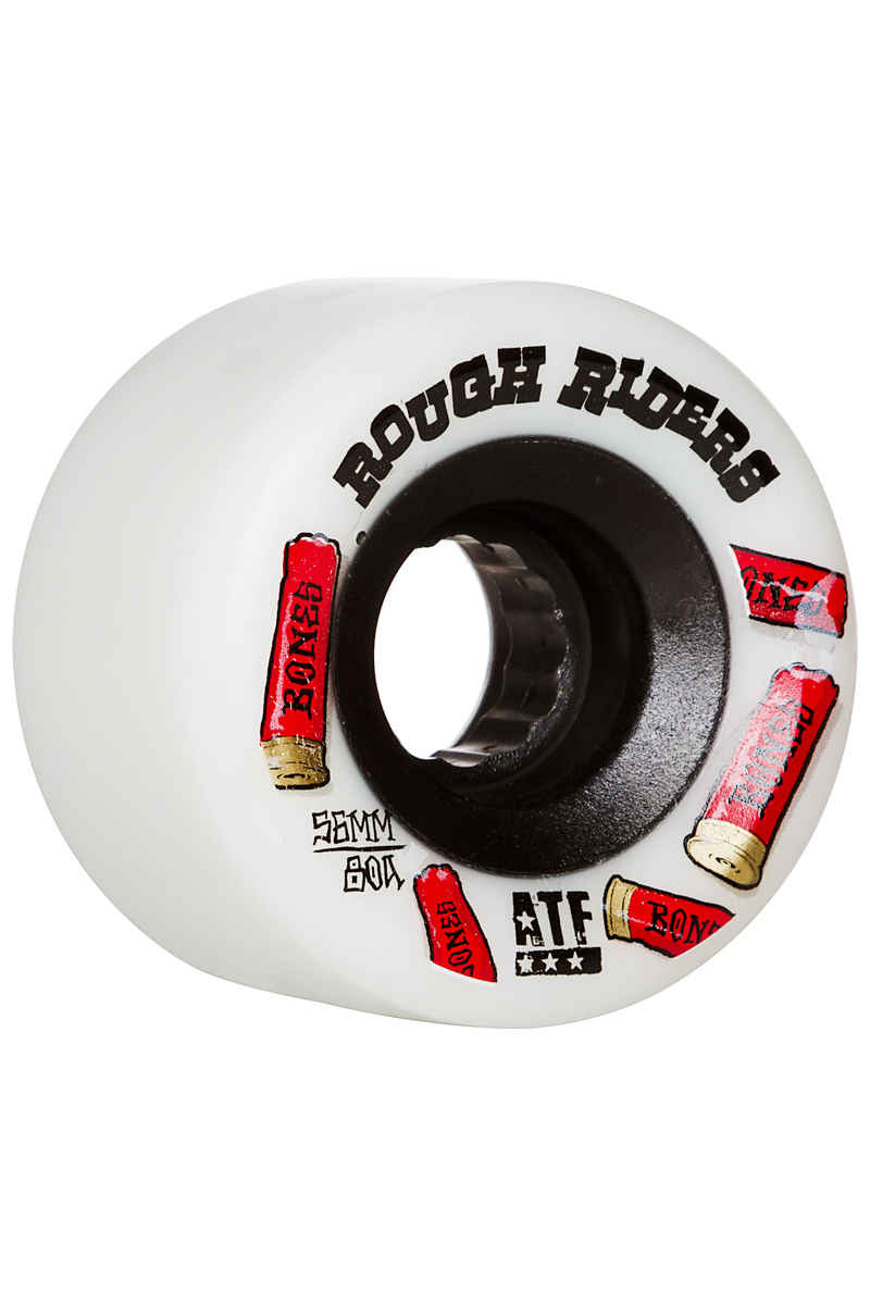 Bones ATFormula Rough Riders Shotgun Roue (white) 56mm 4 Pack 80A