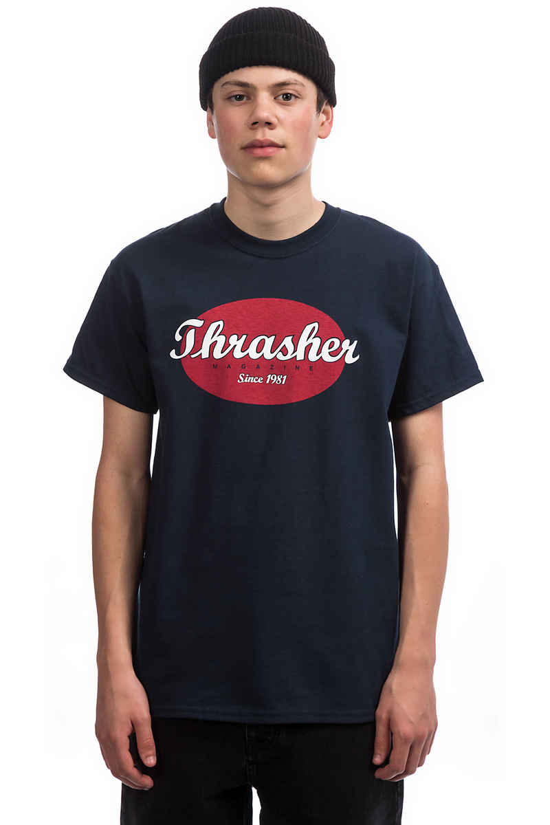 Thrasher Oval T-shirt (navy)