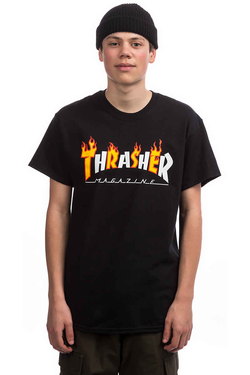 Thrasher Flame Mag T-Shirt (black)