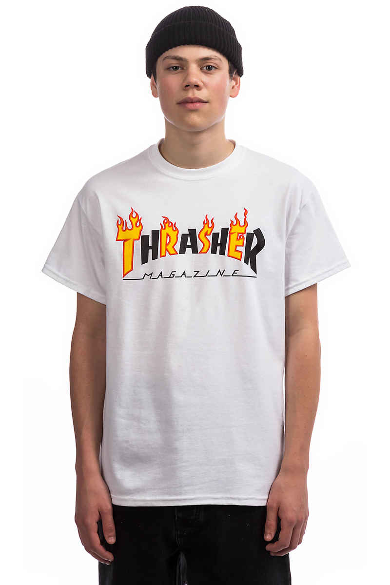 Thrasher Flame Mag T-Shirt (white)