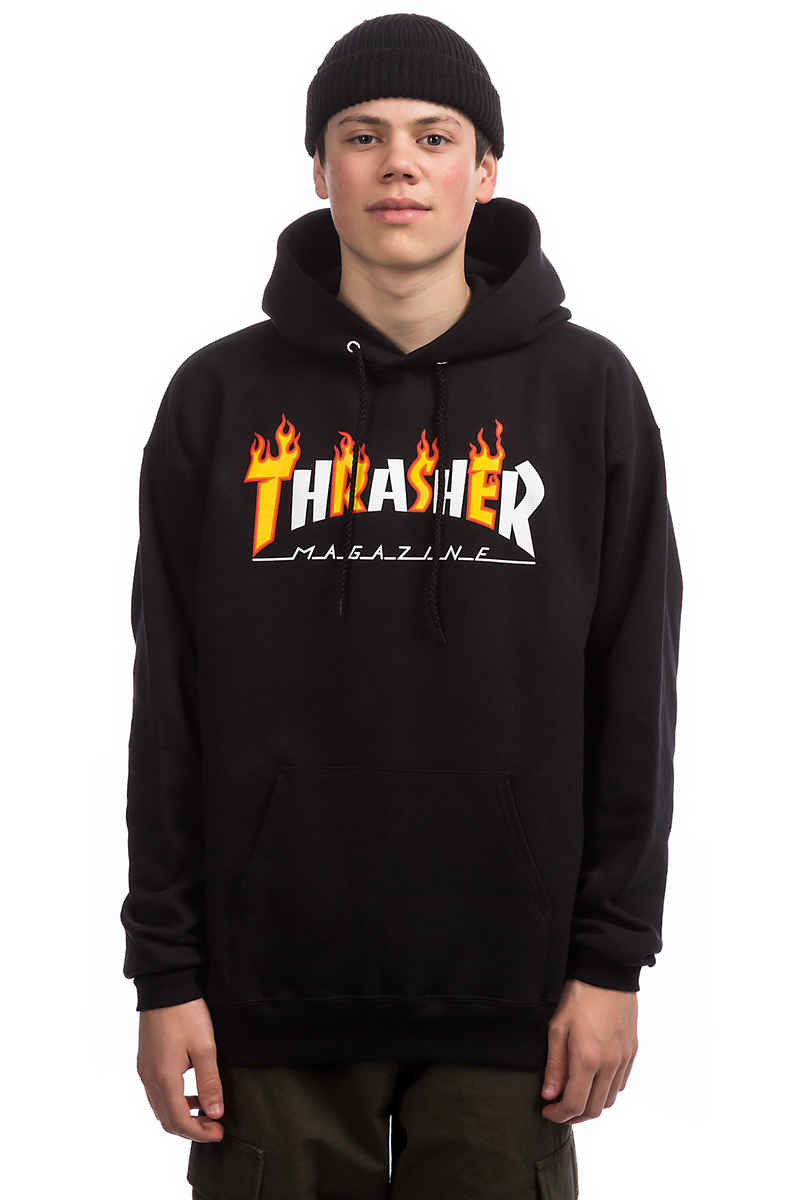 Thrasher Flame Mag Hoodie (black)