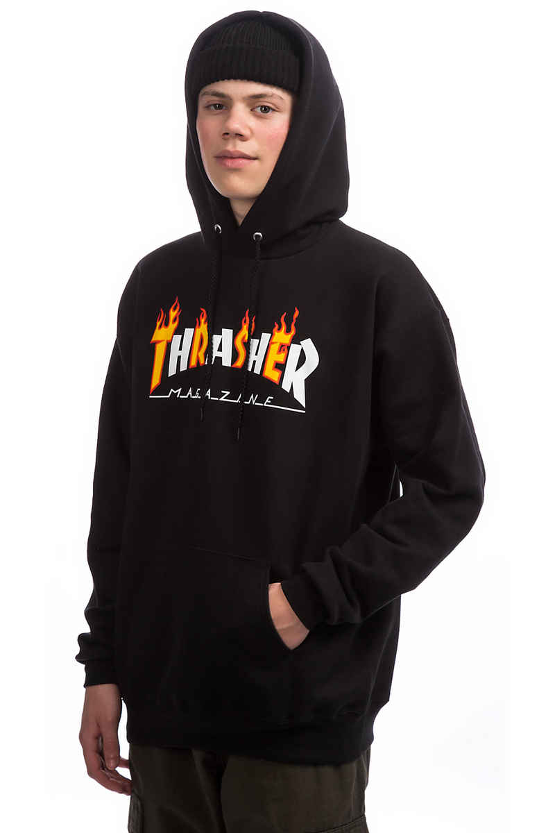 Thrasher Flame Mag Hoodie (black)