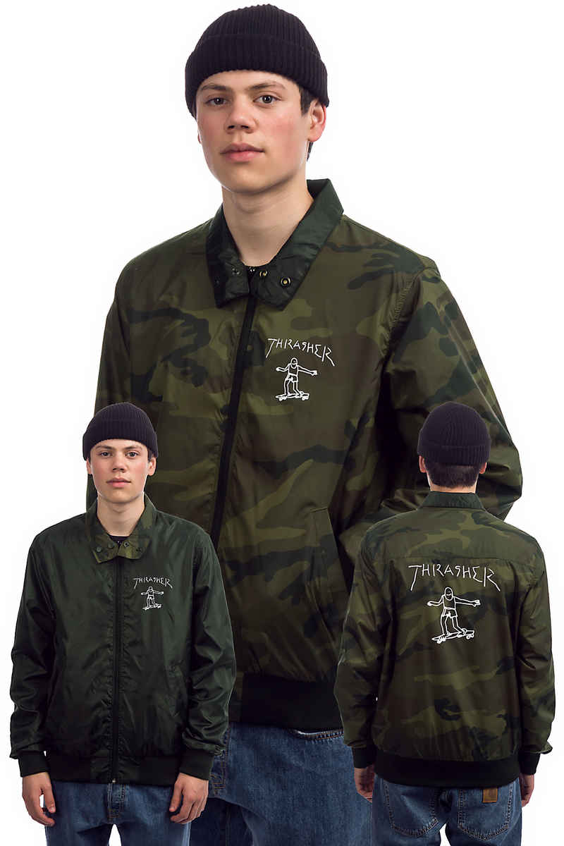 Thrasher Gonz Reversible Coach Jacke (black camo)