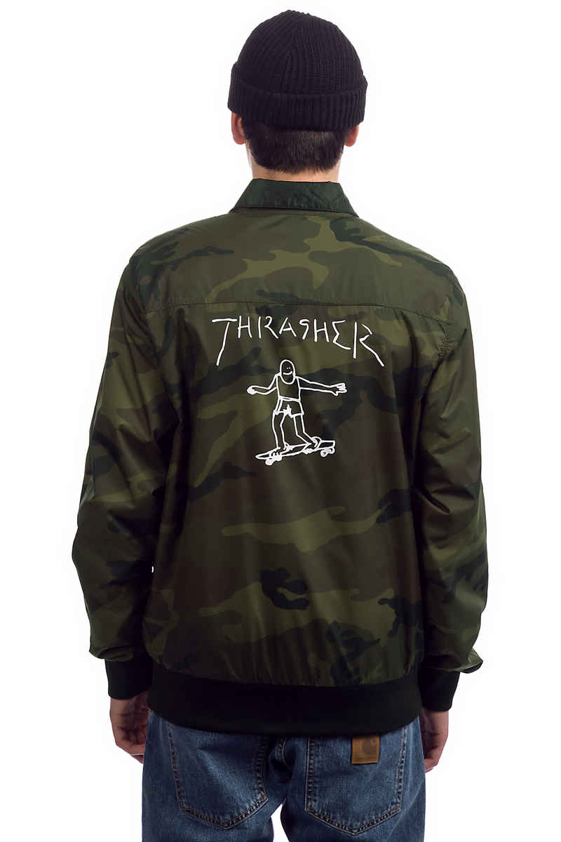 Thrasher Gonz Reversible Coach Jacke (black camo)