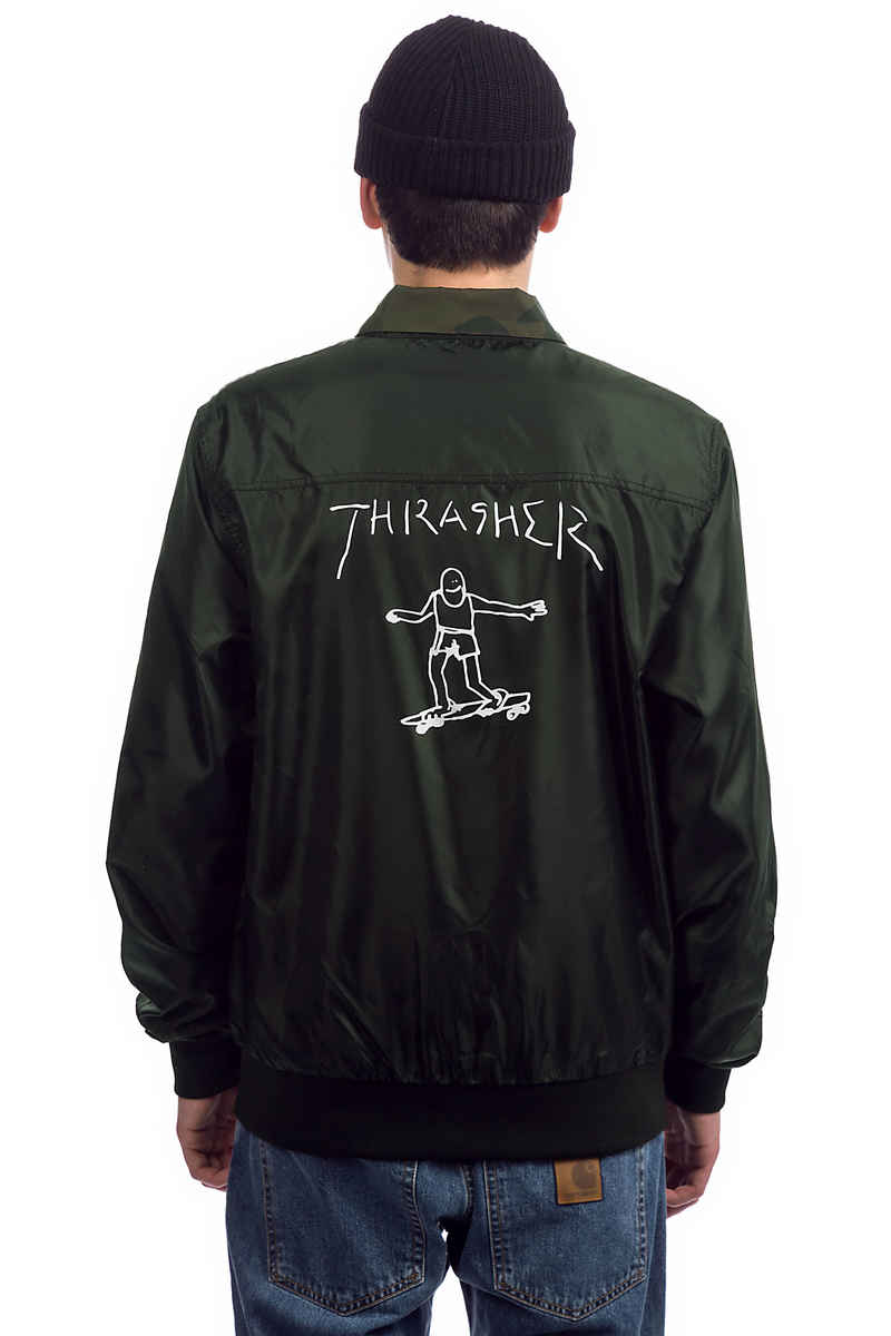 Thrasher Gonz Reversible Coach Jacke (black camo)