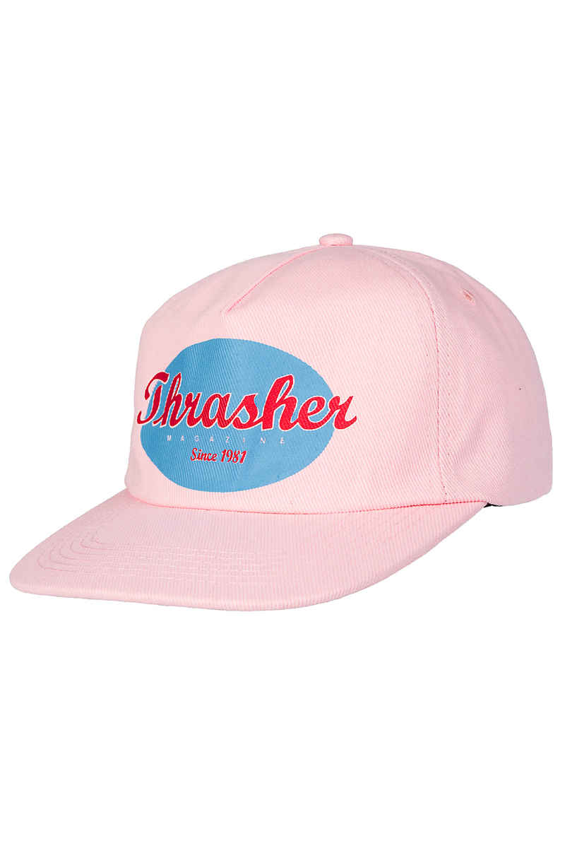 Thrasher Oval Snapback Cap (pink)
