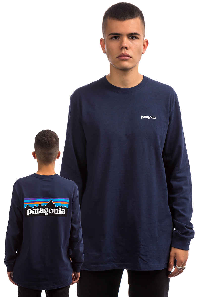 Patagonia P-6 Logo Responsibili Longsleeve (classic navy)