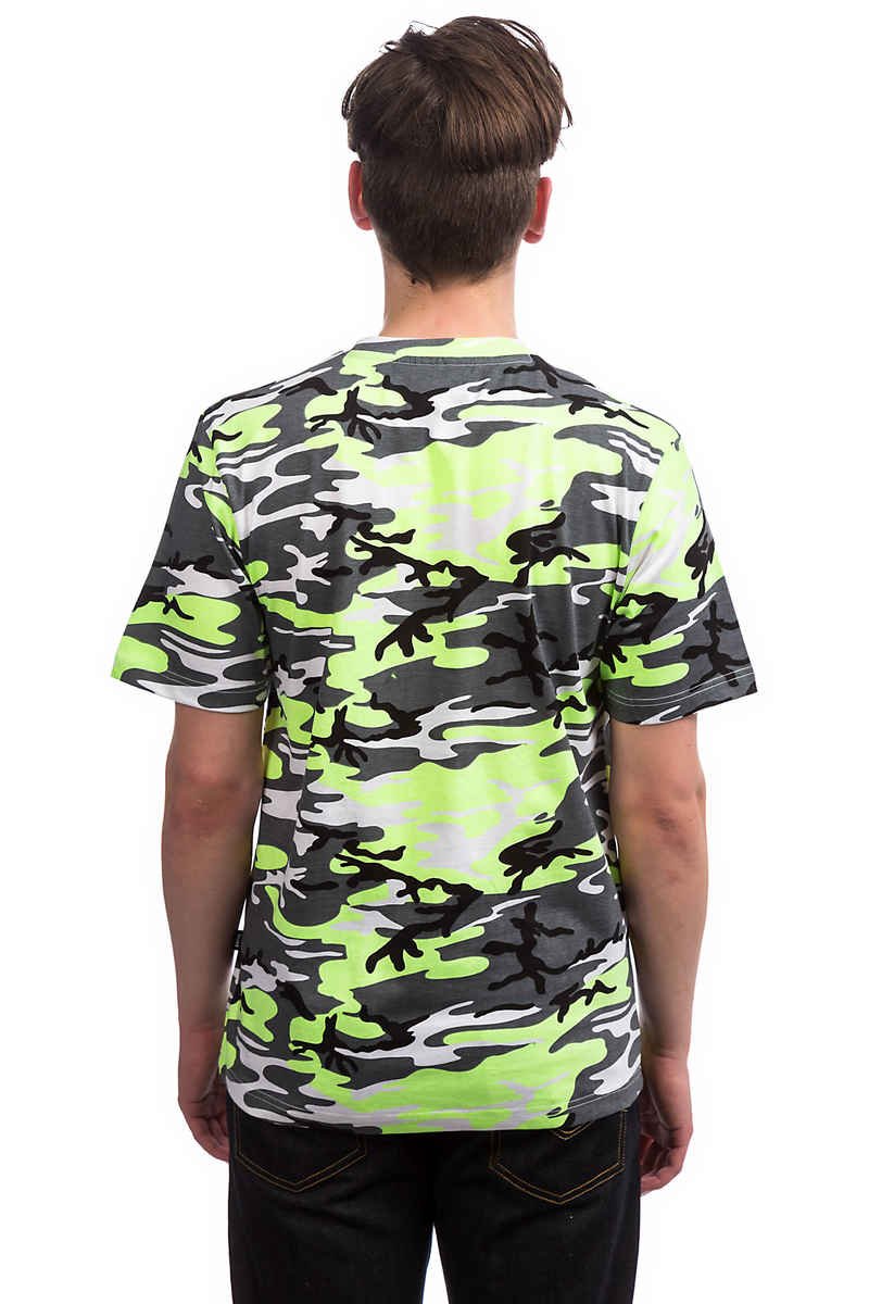 Wasted Paris Camo T-Shirt (neon yellow grey)