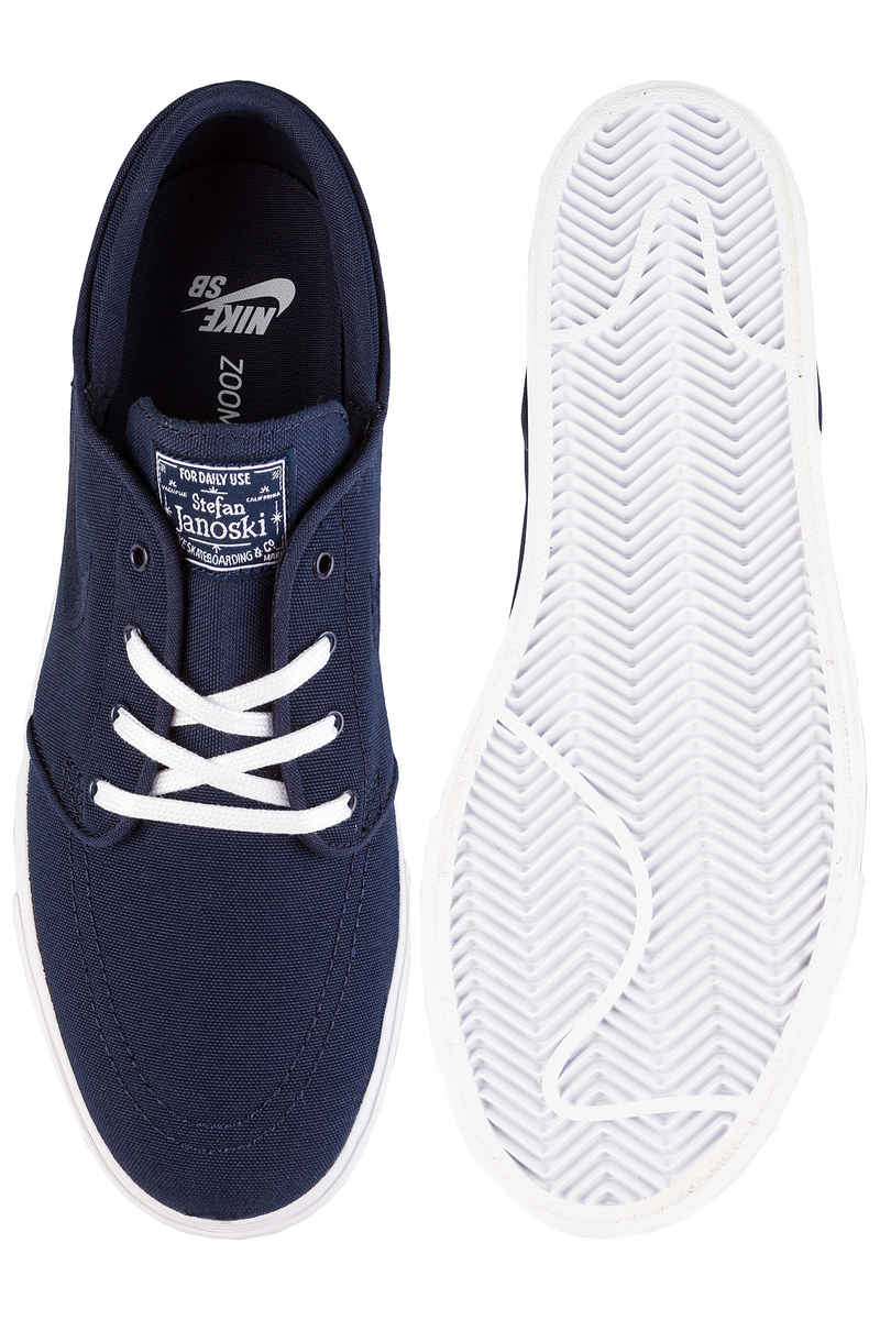 Nike SB Zoom Stefan Janoski Canvas Schoen (obsidian white)