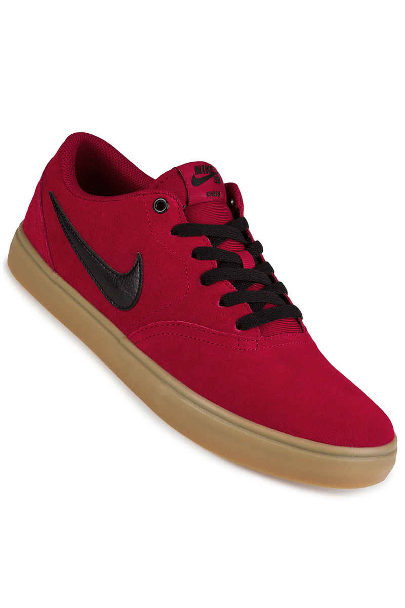 Nike SB Check Solarsoft Shoes (red crush gum)