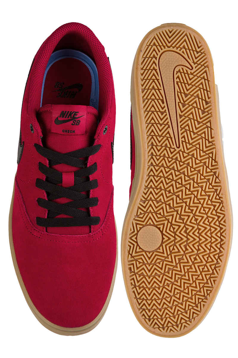 Nike SB Check Solarsoft Shoes (red crush gum)