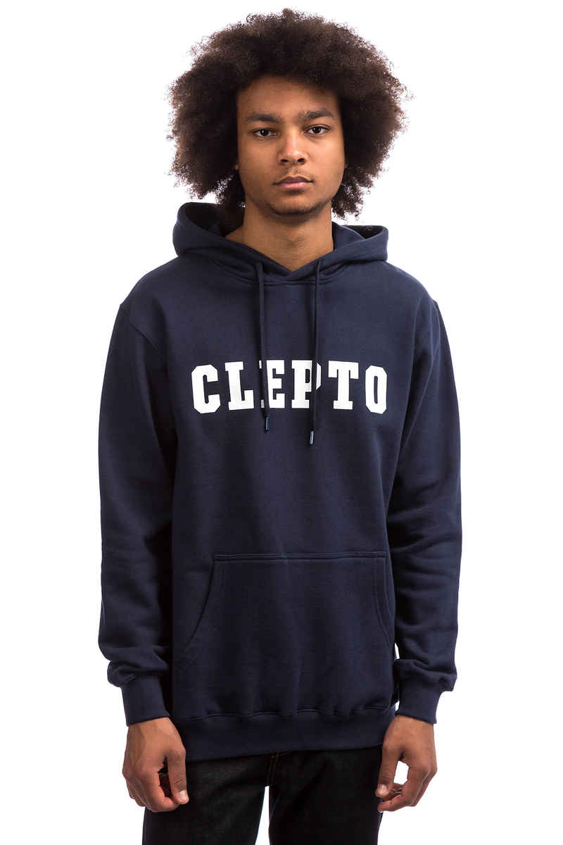 Cleptomanicx College Hoodie (dark navy)