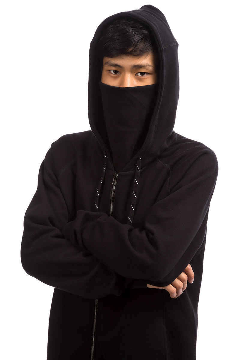 Cleptomanicx Jonin 2 Zip-Sweatshirt avec capuchon (black)