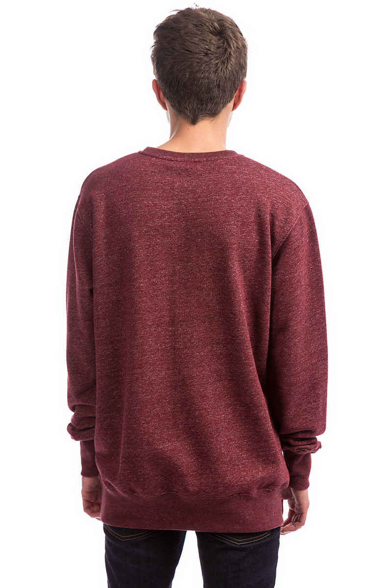 Cleptomanicx Melange Sweatshirt (heather merlot red)