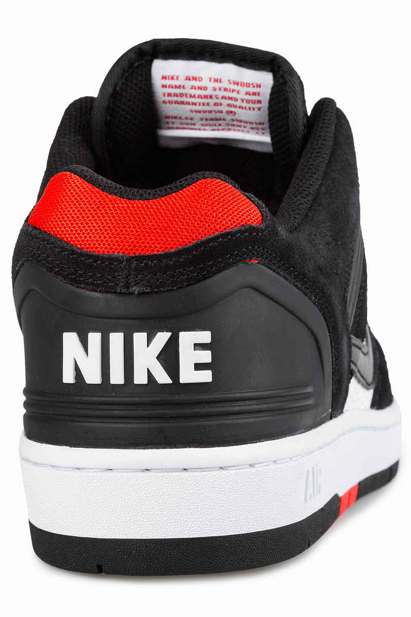 Nike SB Air Force II Low Chaussure (black black white habanero red)