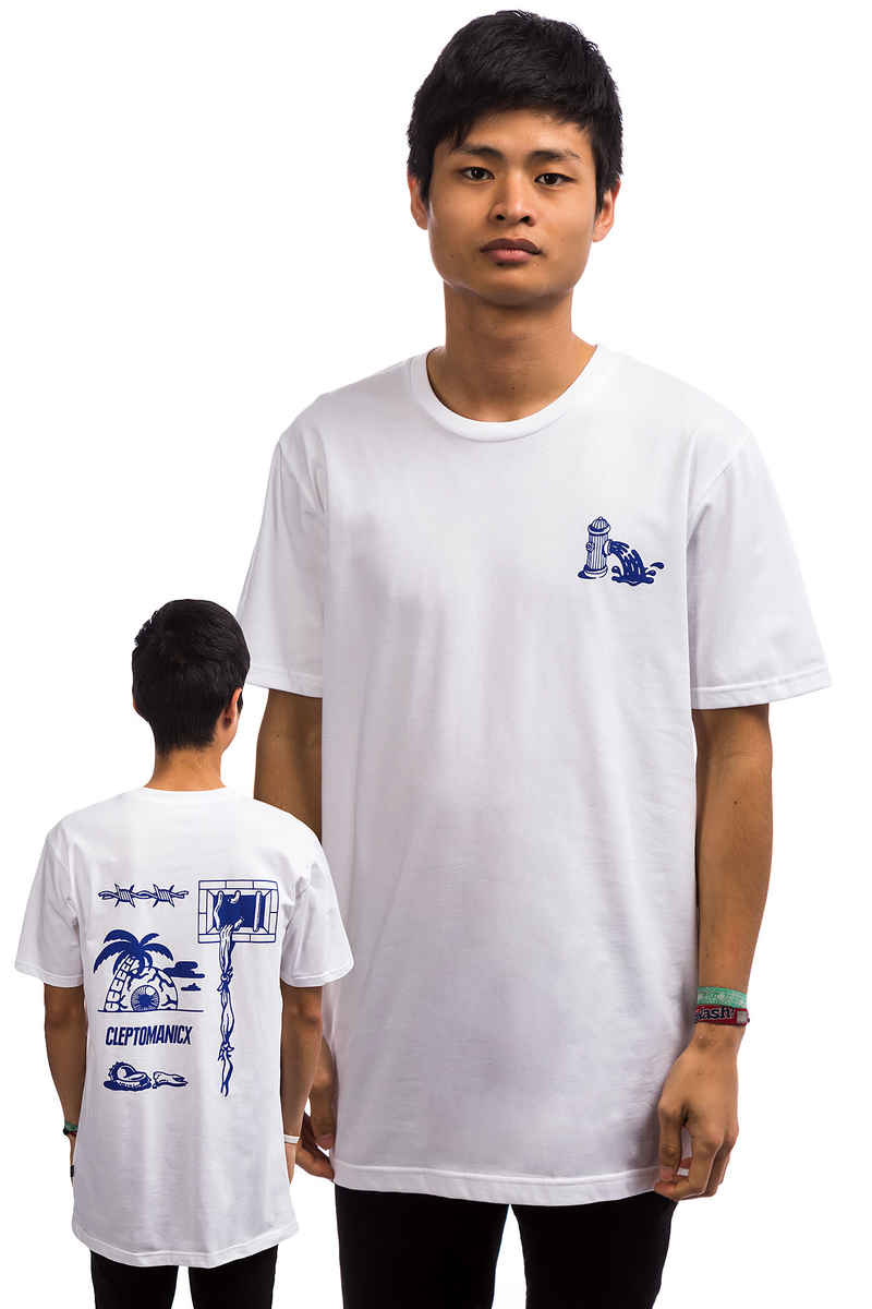 Cleptomanicx Break Free T-Shirt (white)