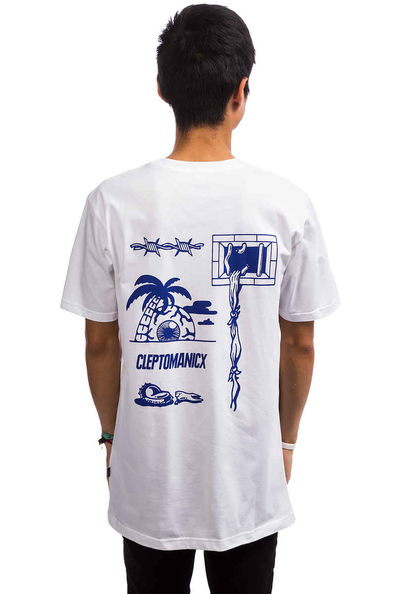 Cleptomanicx Break Free T-Shirt (white)