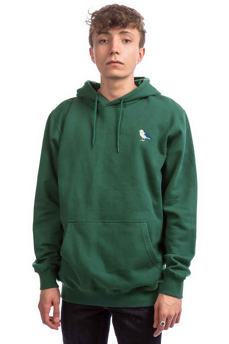 Cleptomanicx Embro Gull 2 sweat à capuche (bottle green)