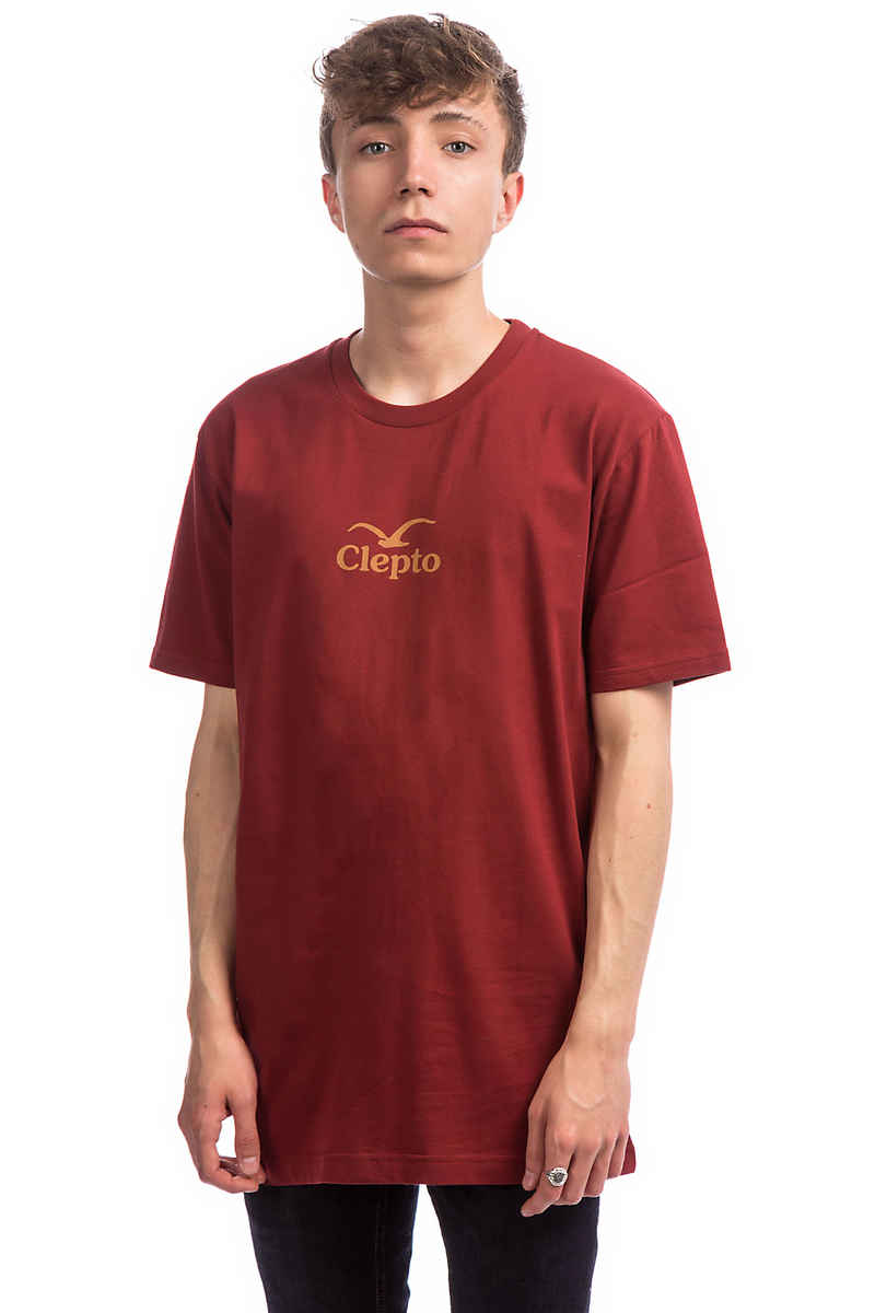 Cleptomanicx C.I. T-Shirt (merlot red)