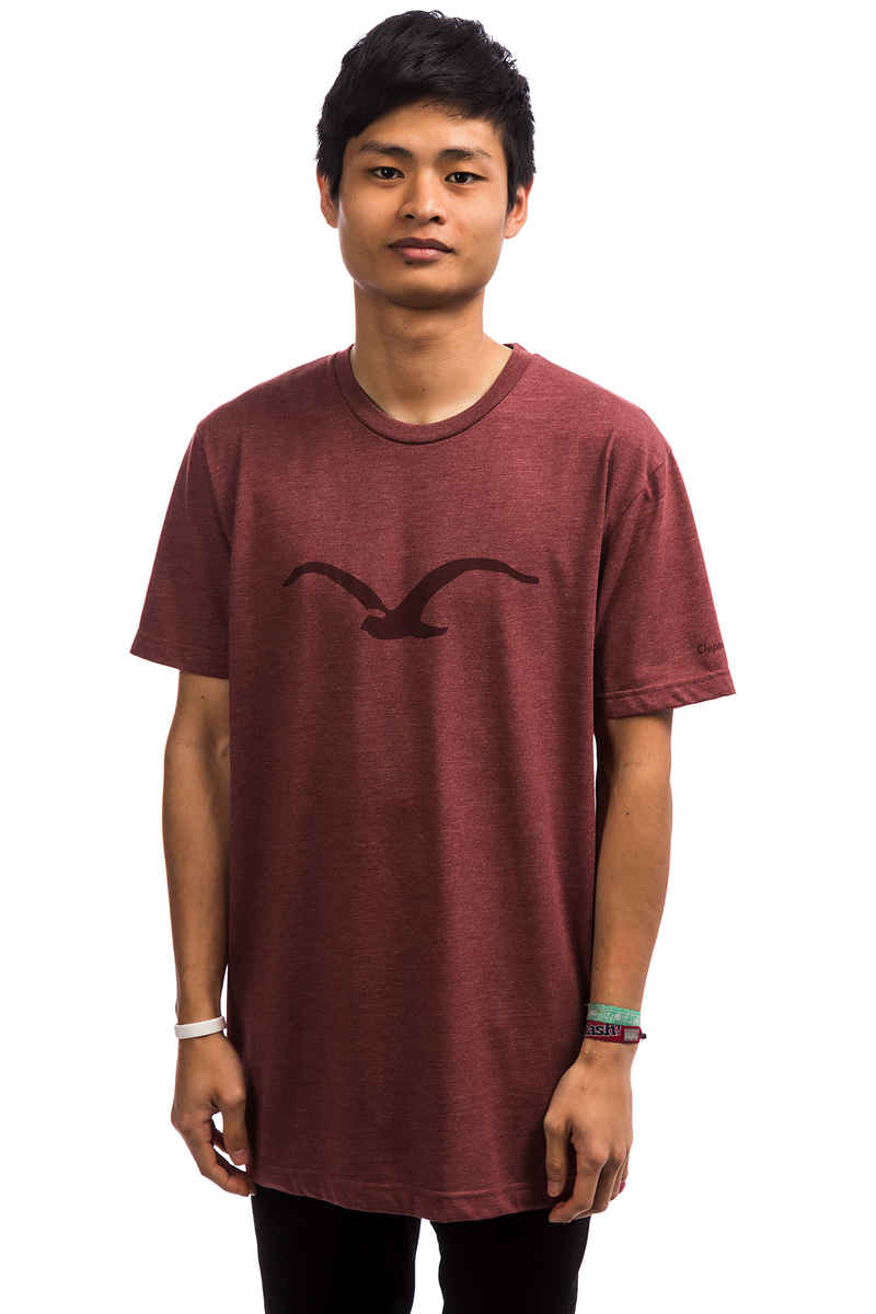 Cleptomanicx Möwe Tonal T-Shirt (heather merlot red)