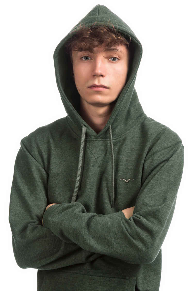 Cleptomanicx Ligull 2 Hoodie (heather dark olive)