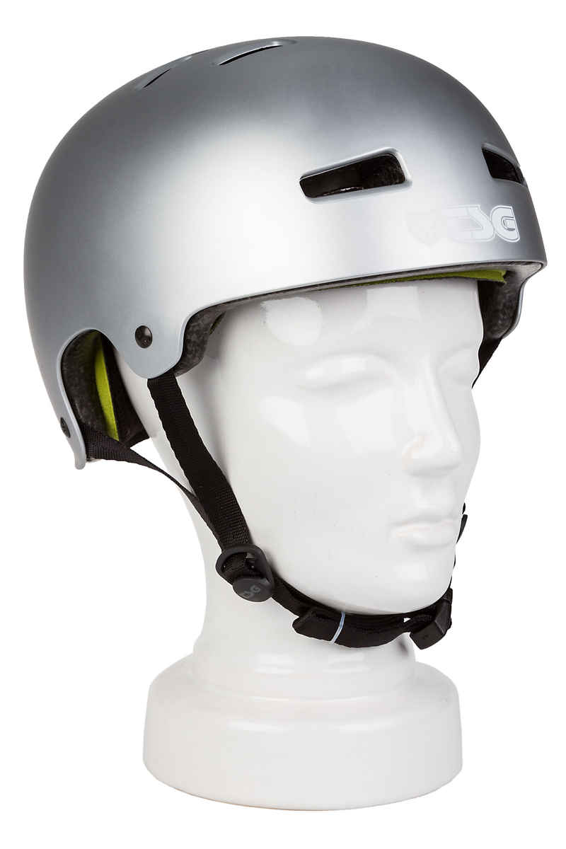 TSG Evolution-Solid-Colors Casco (satin silver)