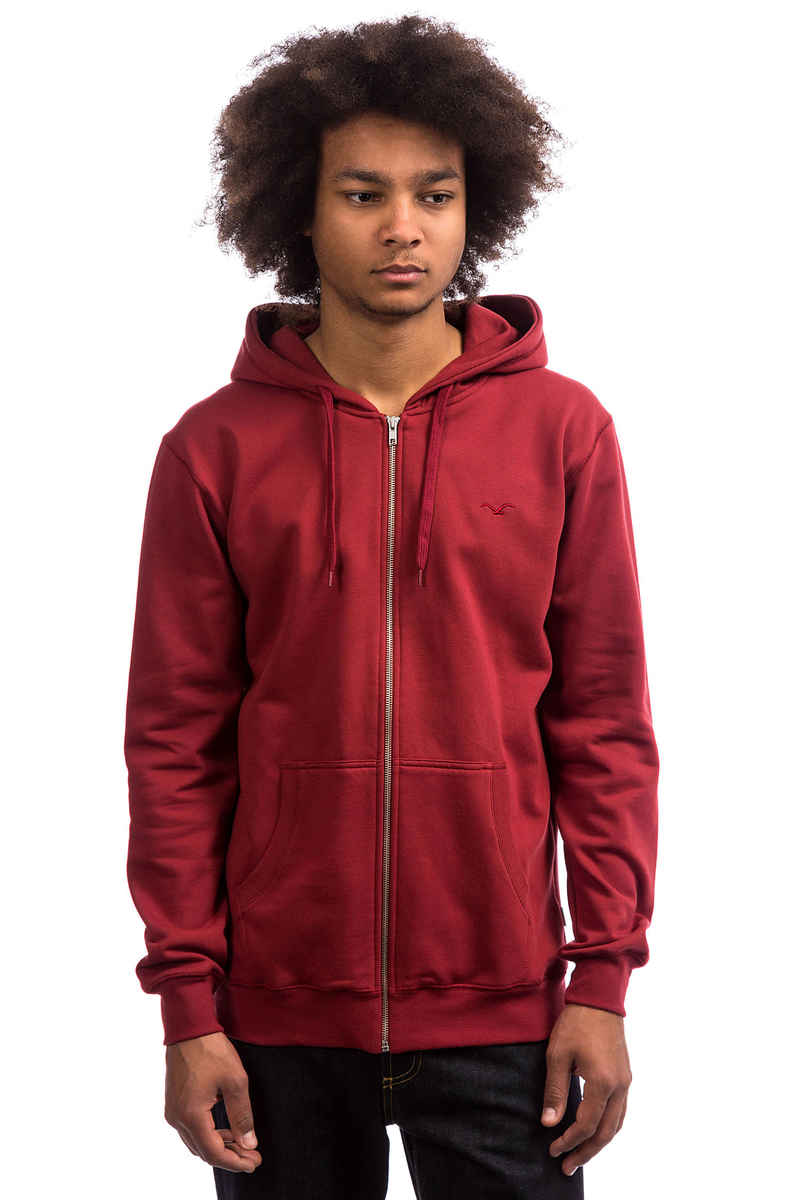Cleptomanicx Ligull 2 Zip-Sweatshirt avec capuchon (merlot red)
