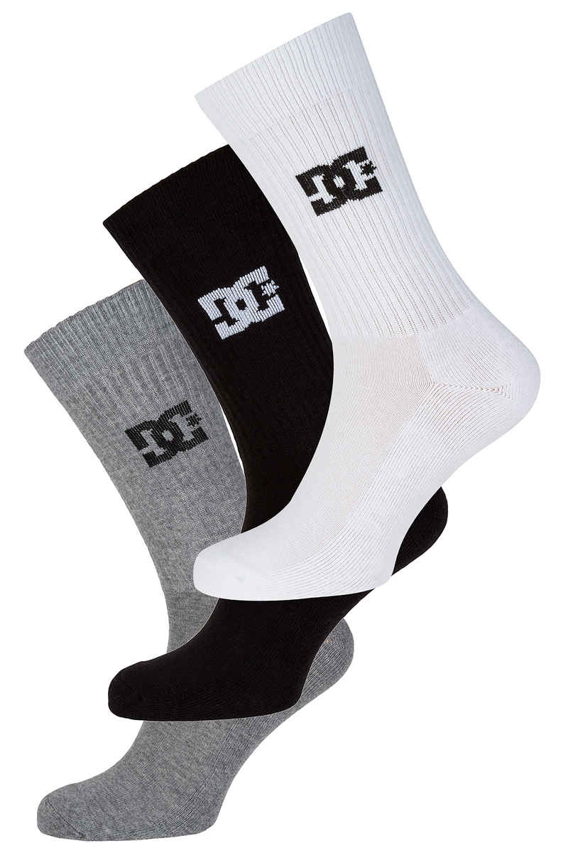DC Crew Socken US 8-11 (assorted) 3er Pack