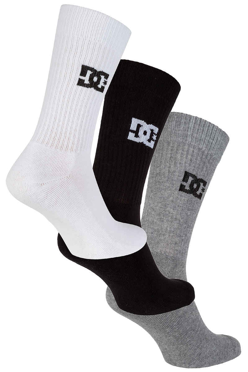 DC Crew Socken US 8-11 (assorted) 3er Pack