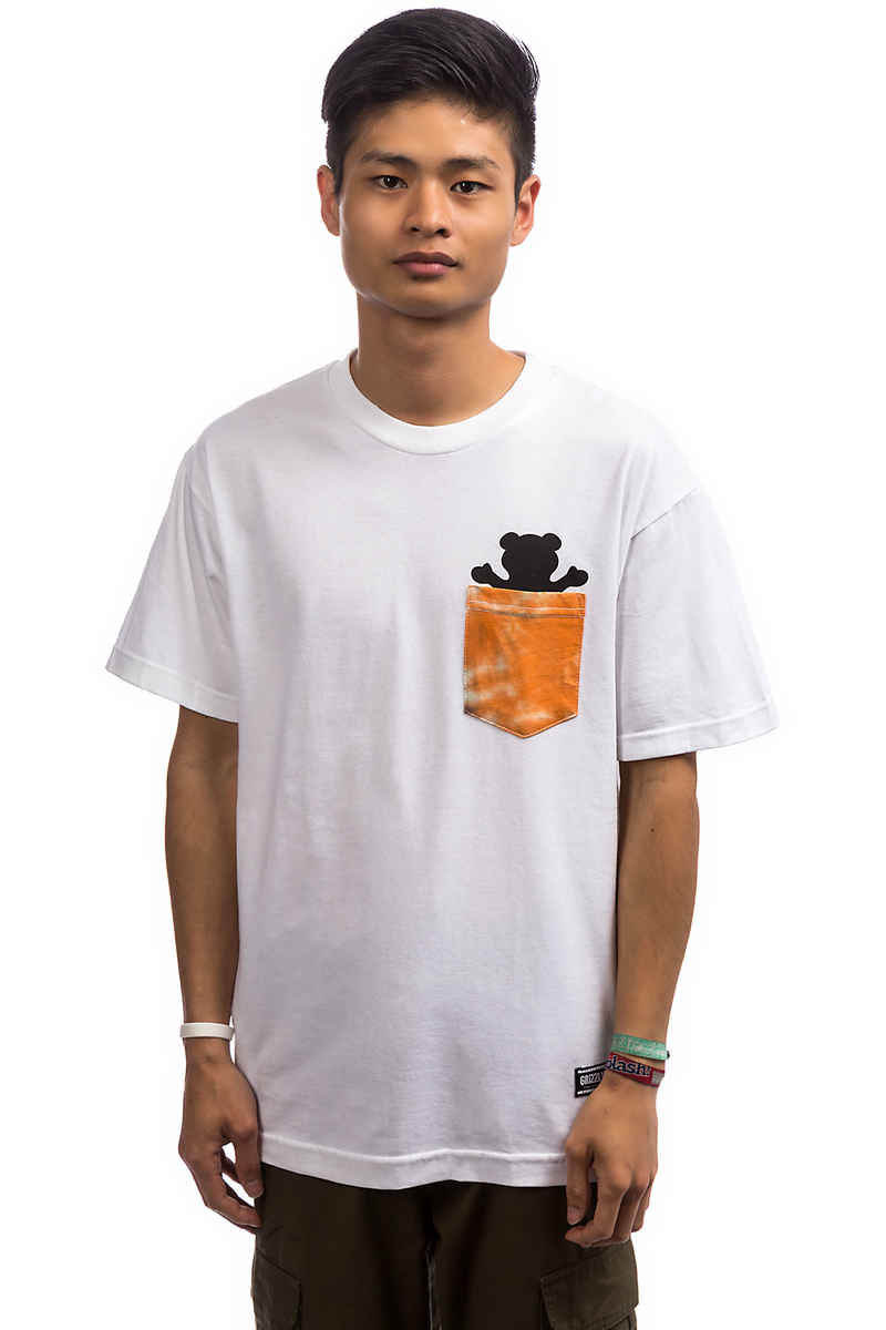 Grizzly Psychedelic Pocket T-Shirt (white)