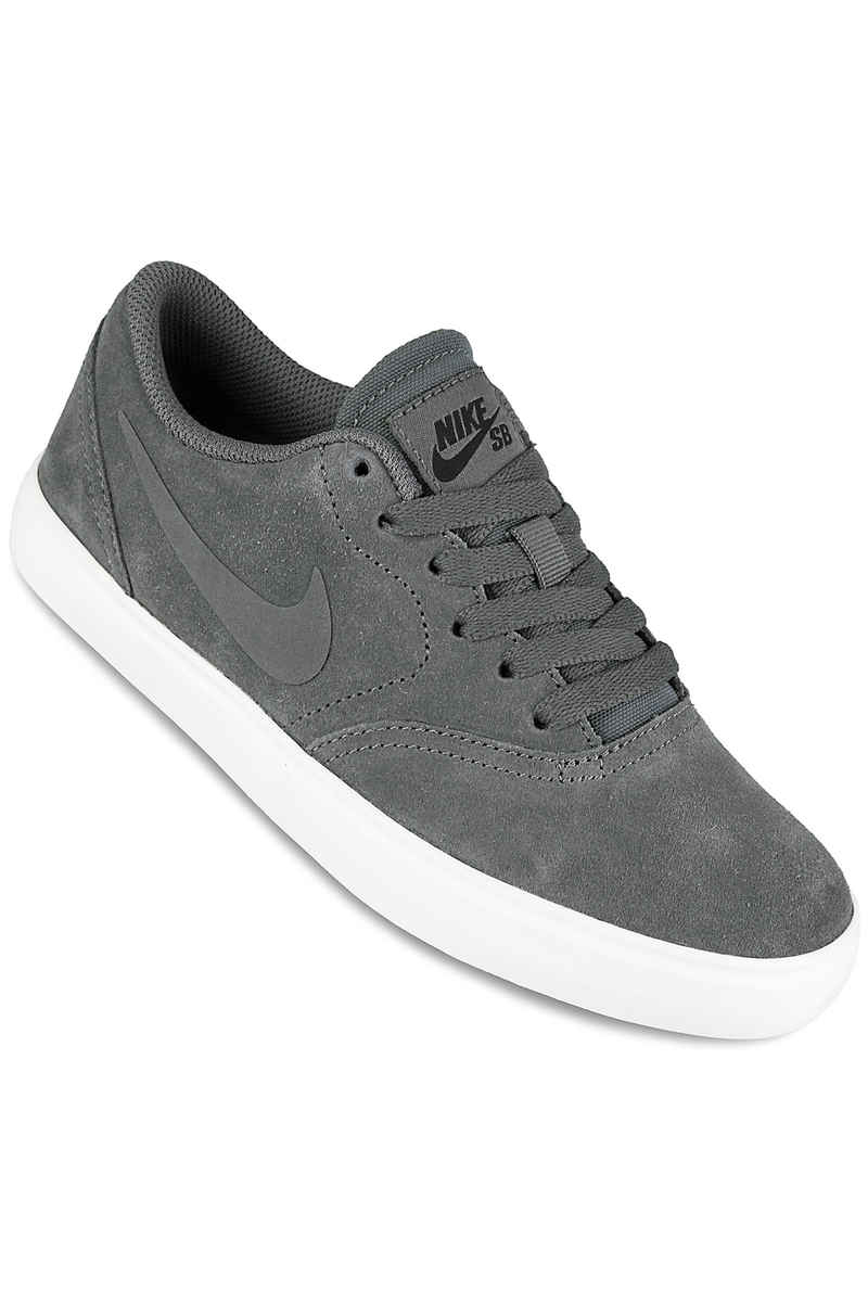 Nike SB Check Suede Shoes kids (dark grey summit white)